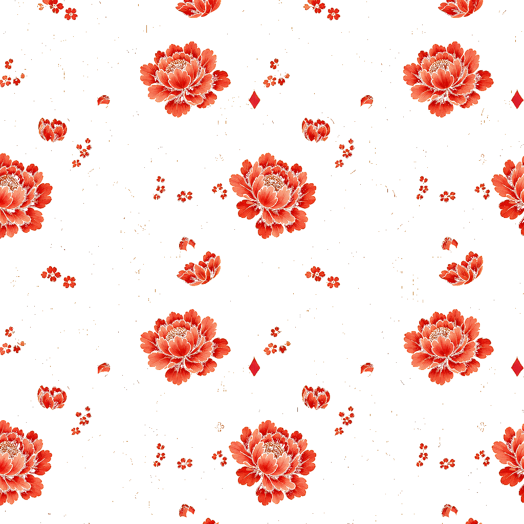 red florals